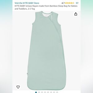 Kyte baby Sleep Bag in Sage 2.5 tog